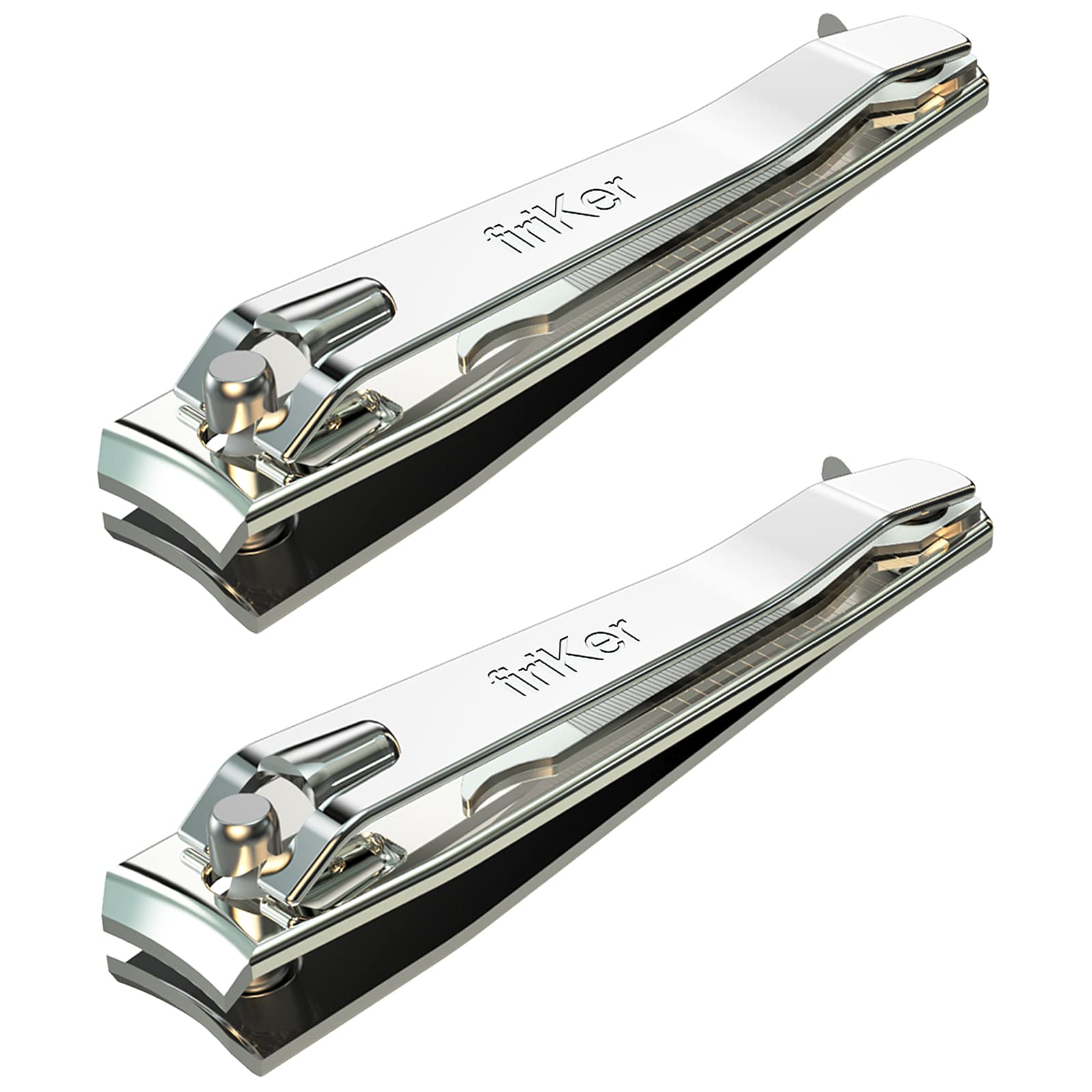 Coupe-ongles Firiker en inox avec poignee longue pour coupe facile et precise.