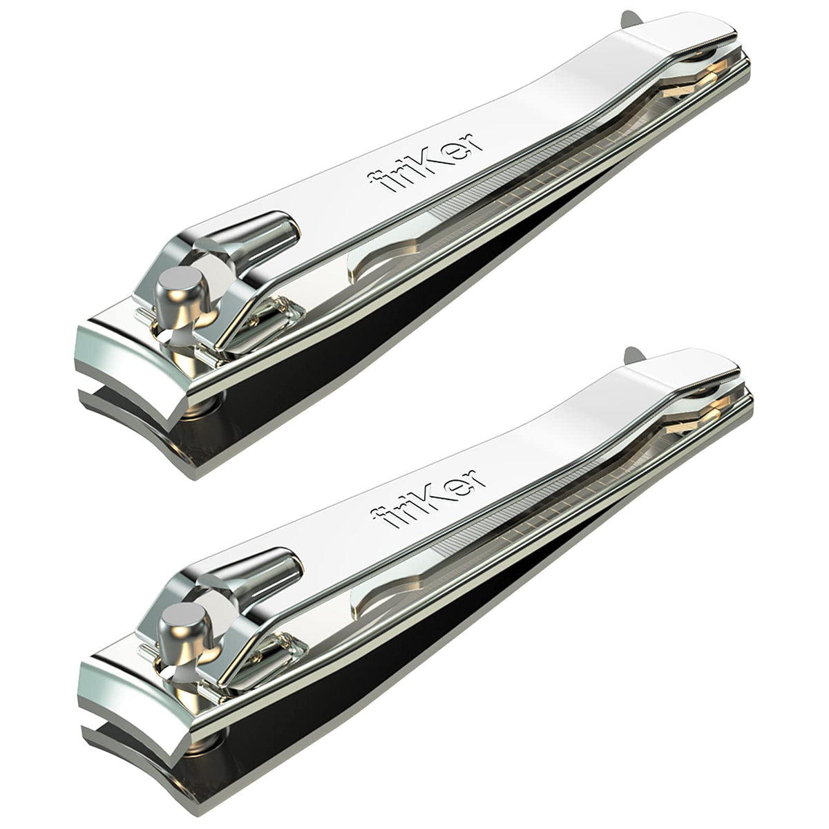 Coupe-ongles Firiker en inox avec poignee longue pour coupe facile et precise.