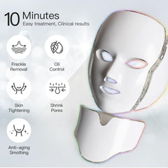 Firmosa masque led visage en action : séance rapide à domicile pour teint frais.