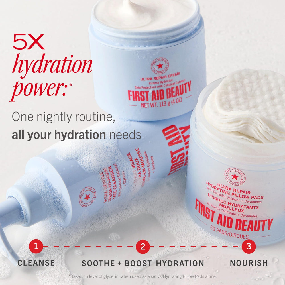 First Aid Beauty bouteille doseur pratique lors des déplacements.