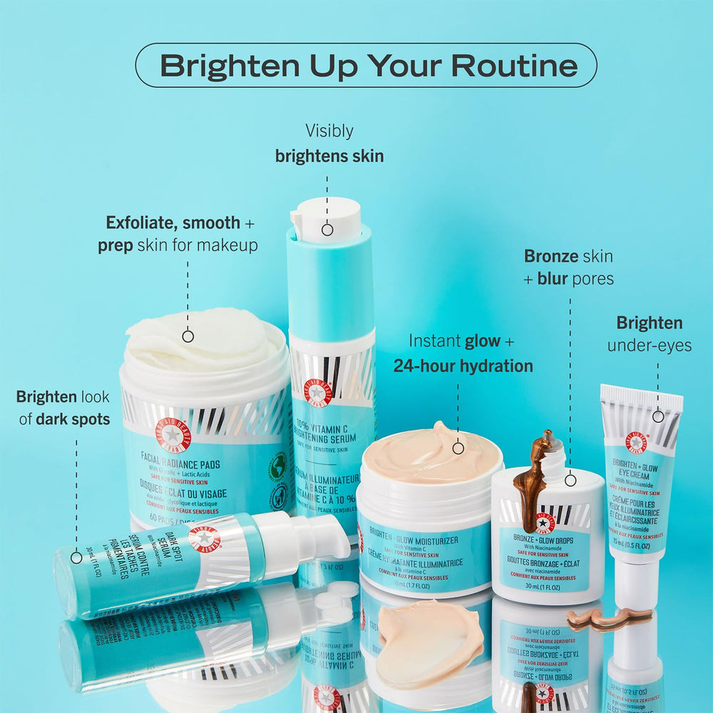 First Aid Beauty Bronze + Glow Drops — emballage sans additifs et sans alcool
