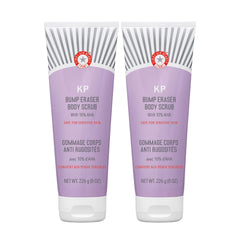 First Aid Beauty KP Bump Eraser dans emballage; gommage exfoliant doux prêt à tester