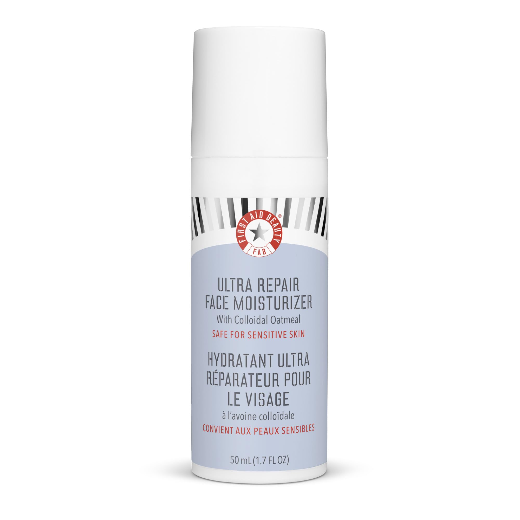 First Aid Beauty – flacon du hydratant visage, hydratation immédiate et douceur