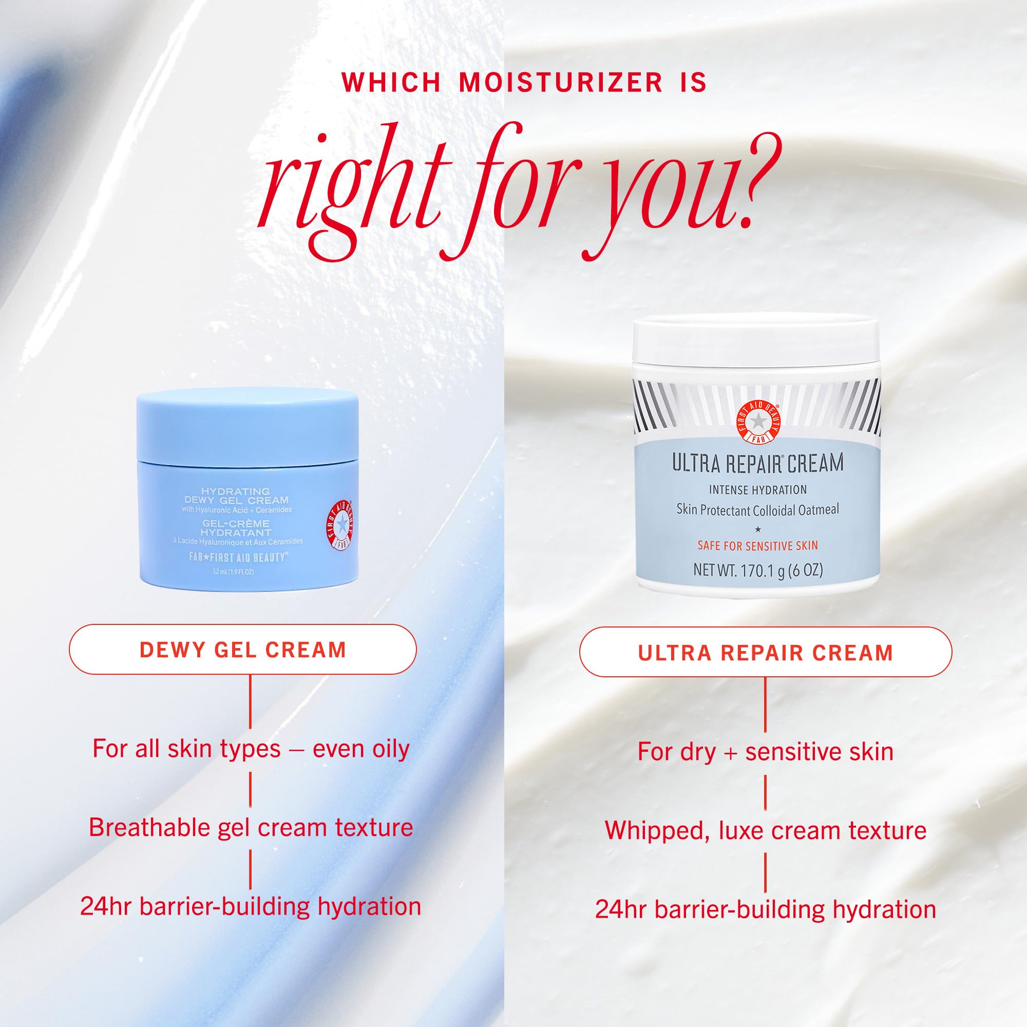 Routine quotidienne facile avec gel-crème hydratant de First Aid Beauty.