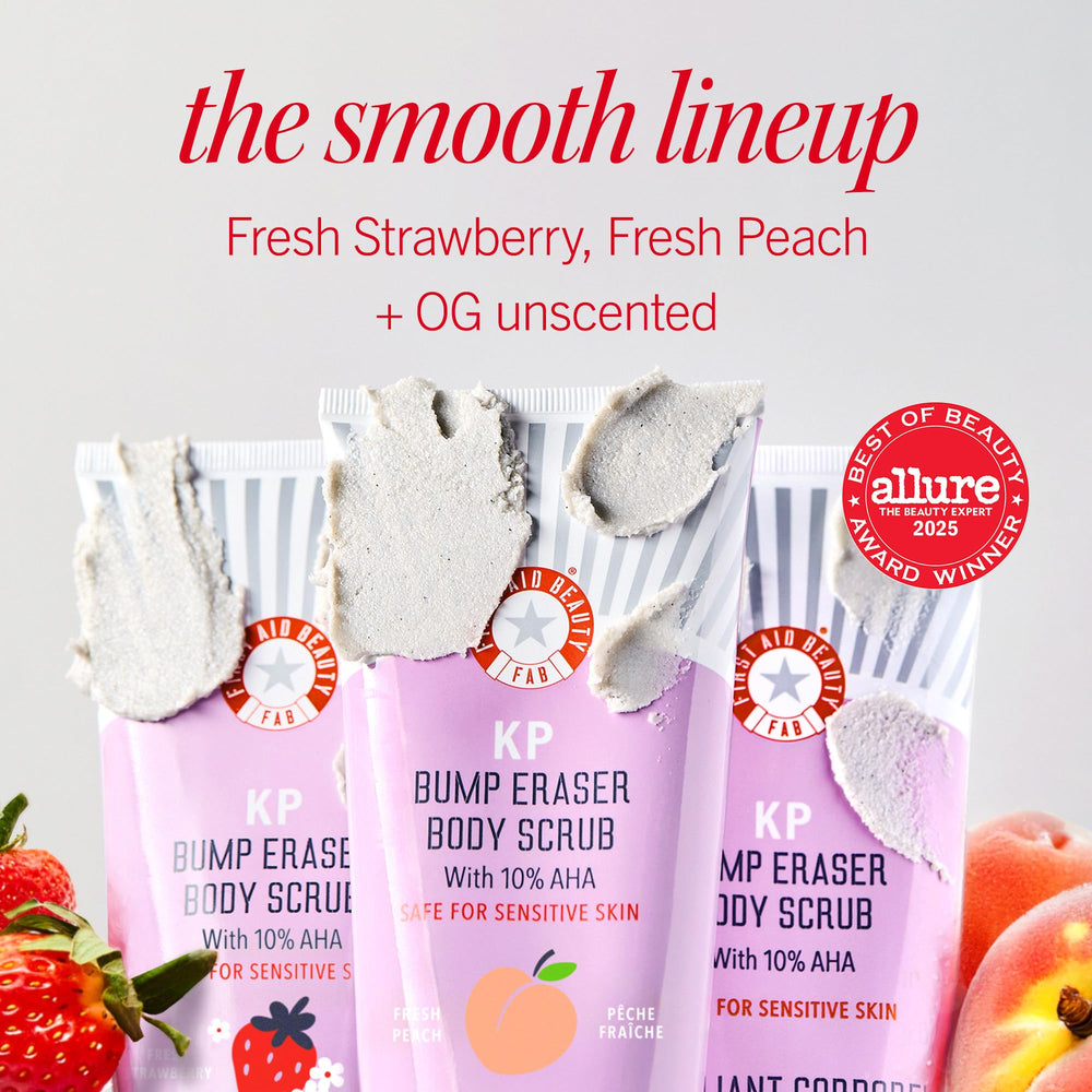 Produit KP Bump Eraser testé dermatologiquement pour les peaux sensibles