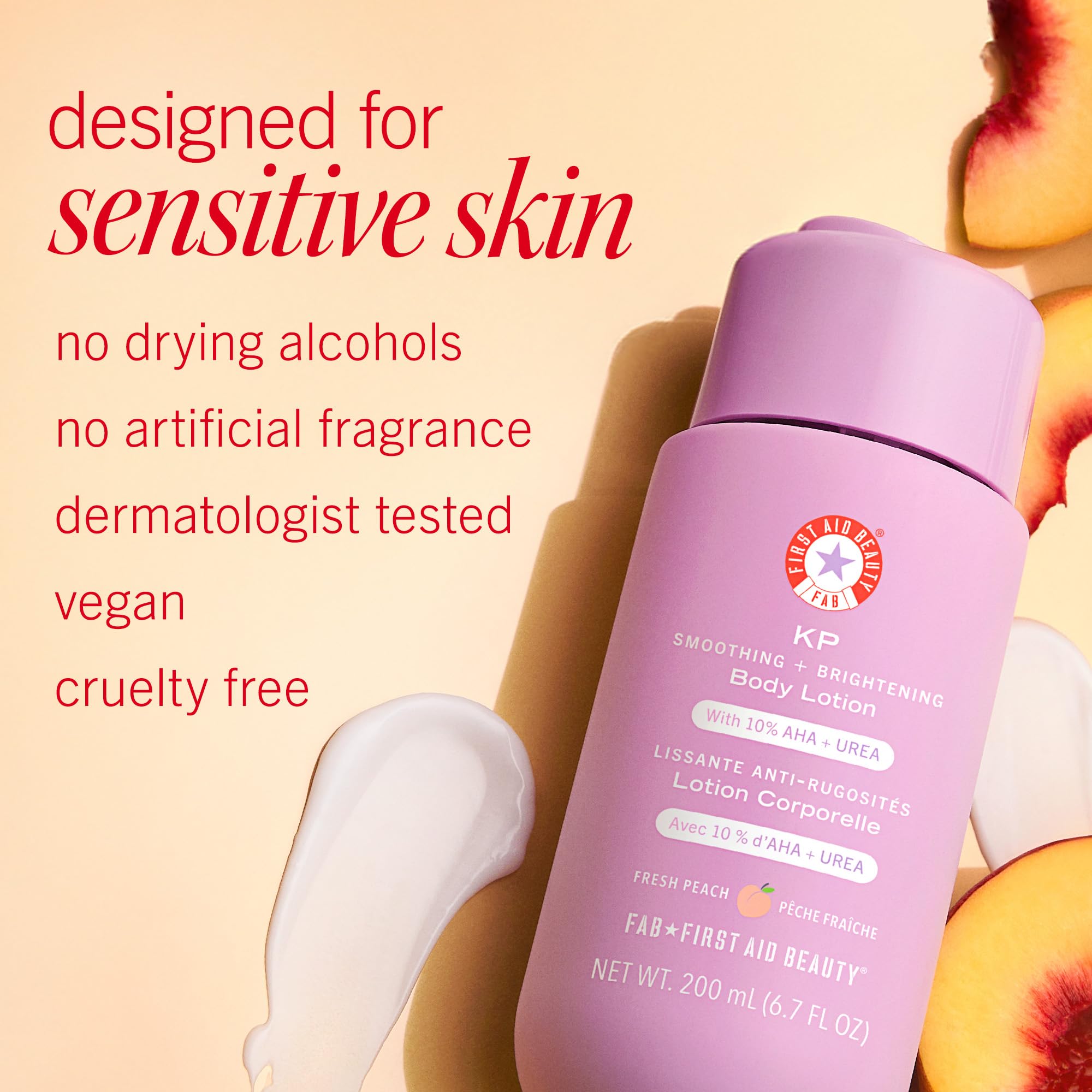 First Aid Beauty KP Smoothing – Application quotidienne sur le corps