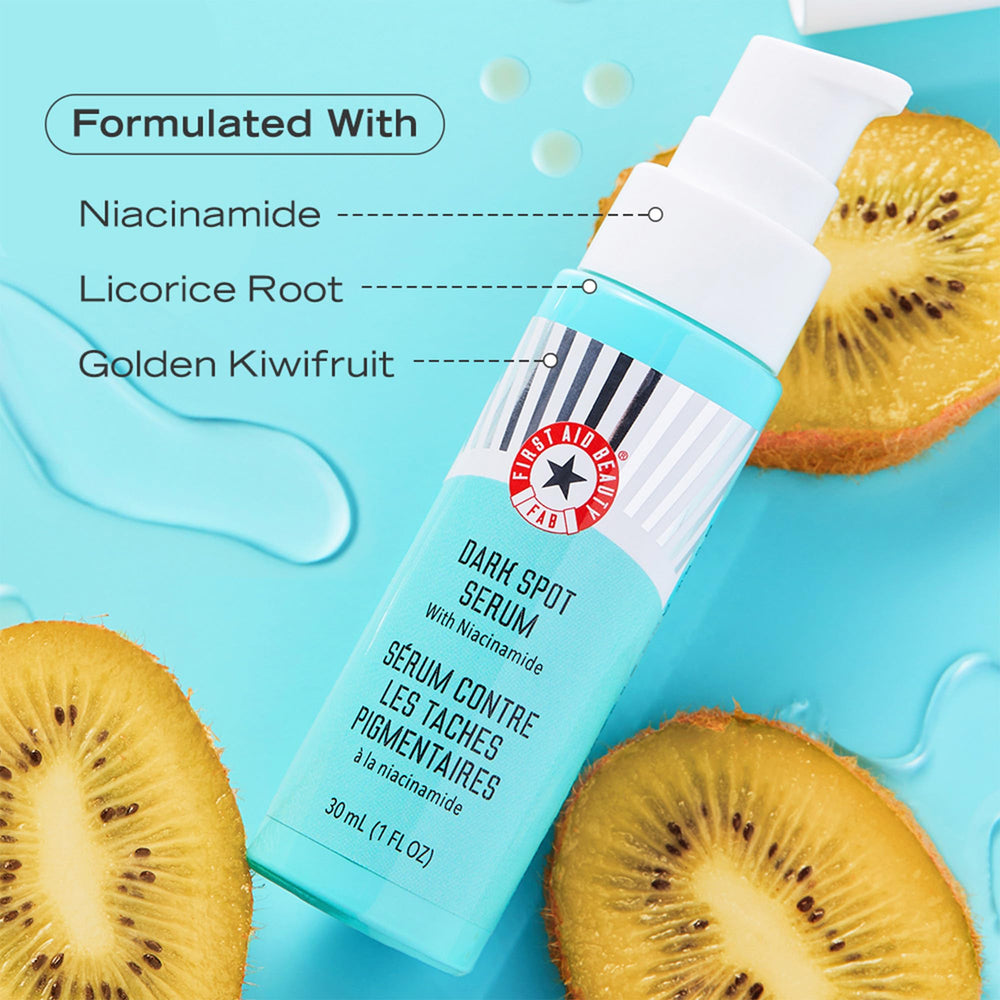 Peau sensible réagit bien: sérum First Aid Beauty doux.