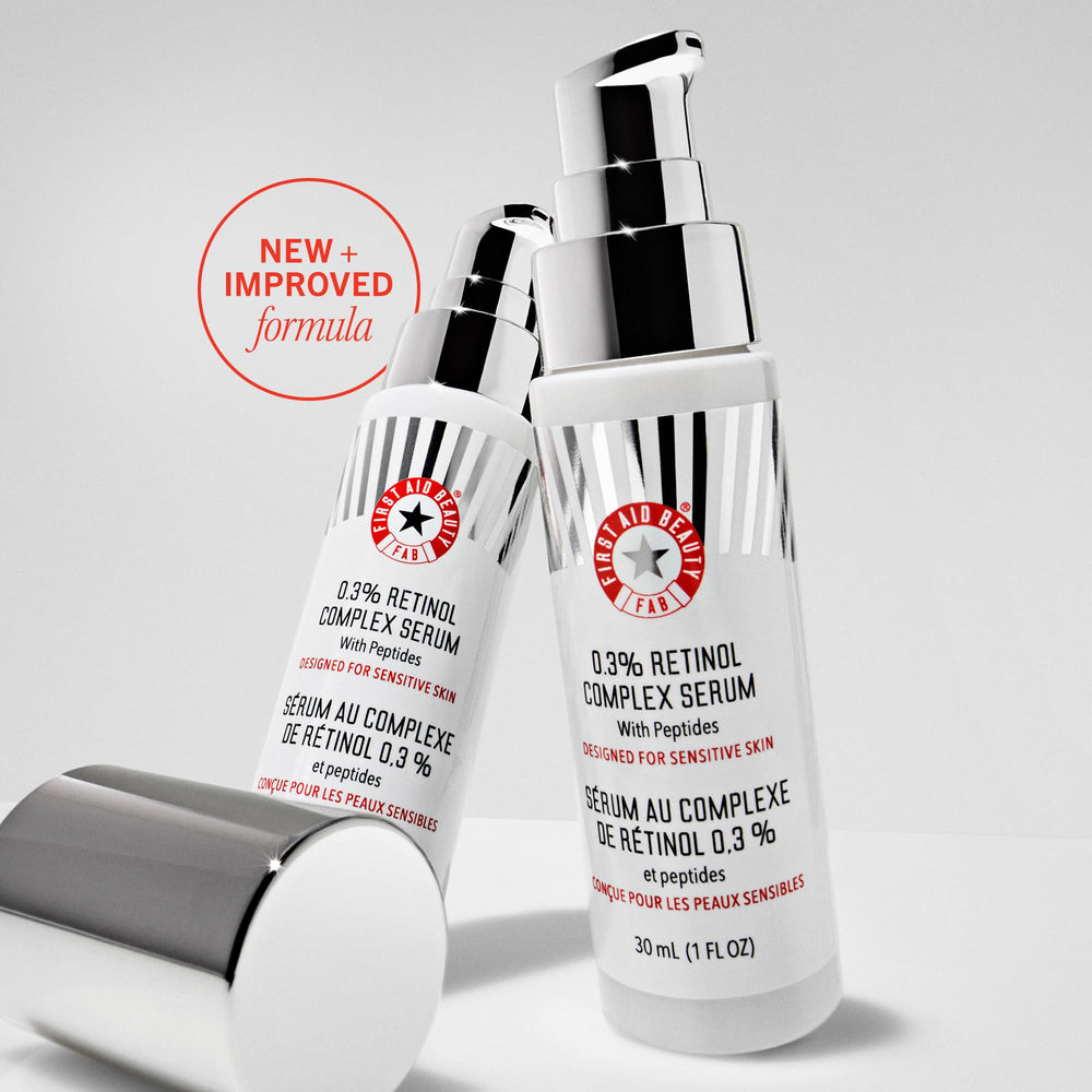 Sérum First Aid Beauty: goutte contrôlée avec pipette.