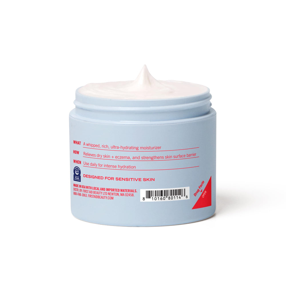 First Aid Beauty Texture legere – absorption rapide sans gras.