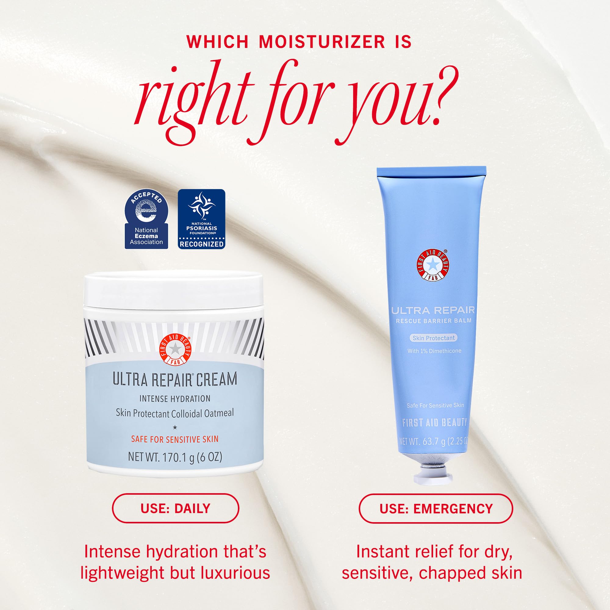 Peau sensible et soin barrière avec First Aid Beauty