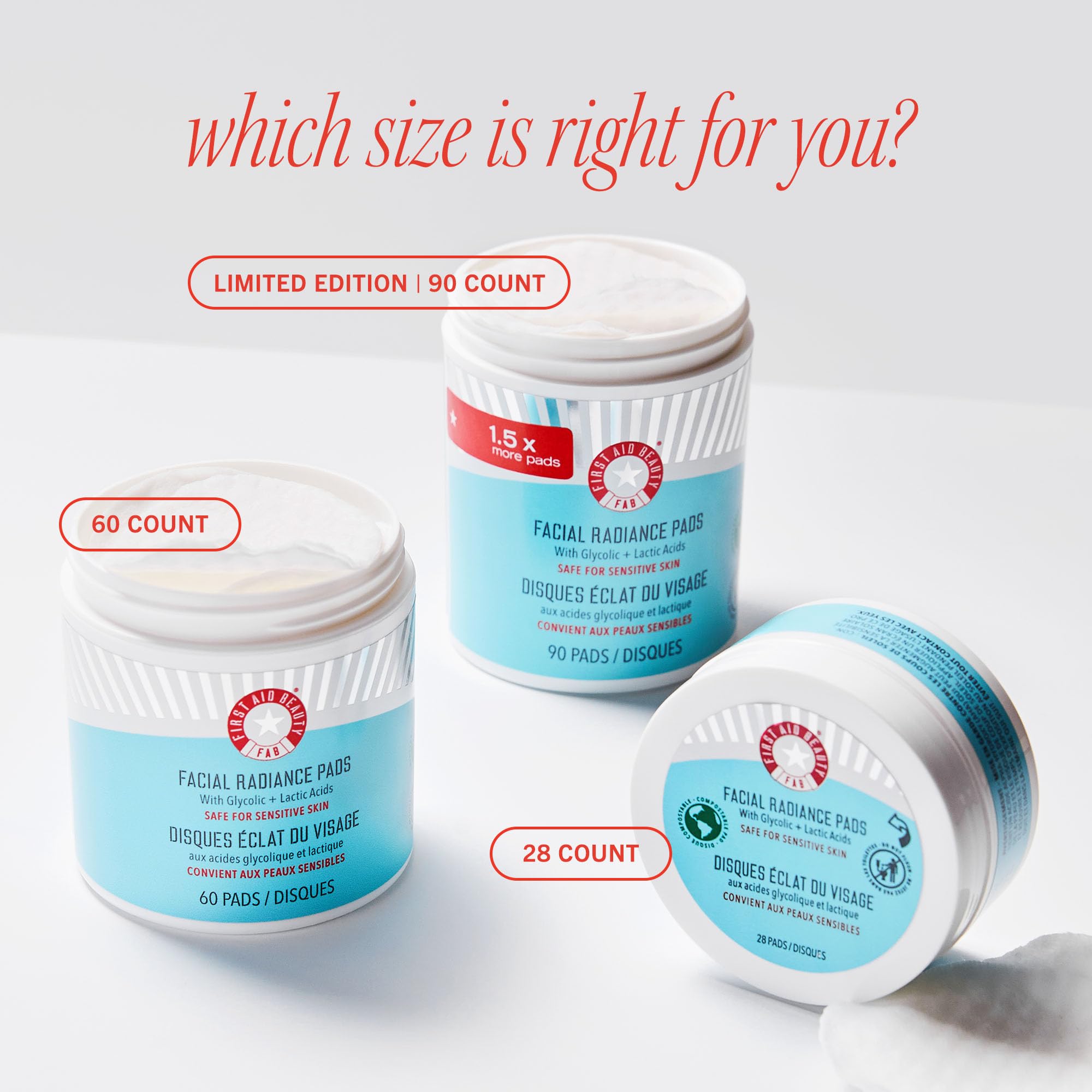 Utilisation quotidienne simple pour peau lumineuse avec First Aid Beauty.