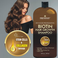 First Botany Cheveux sains – résultats visuels lumineux et brillance après le lavage.