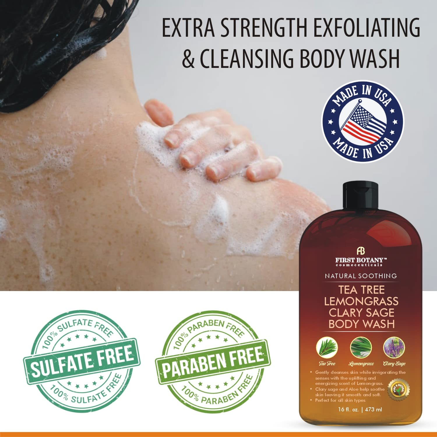 First Botany – sauge claire; parfum naturel en douche.