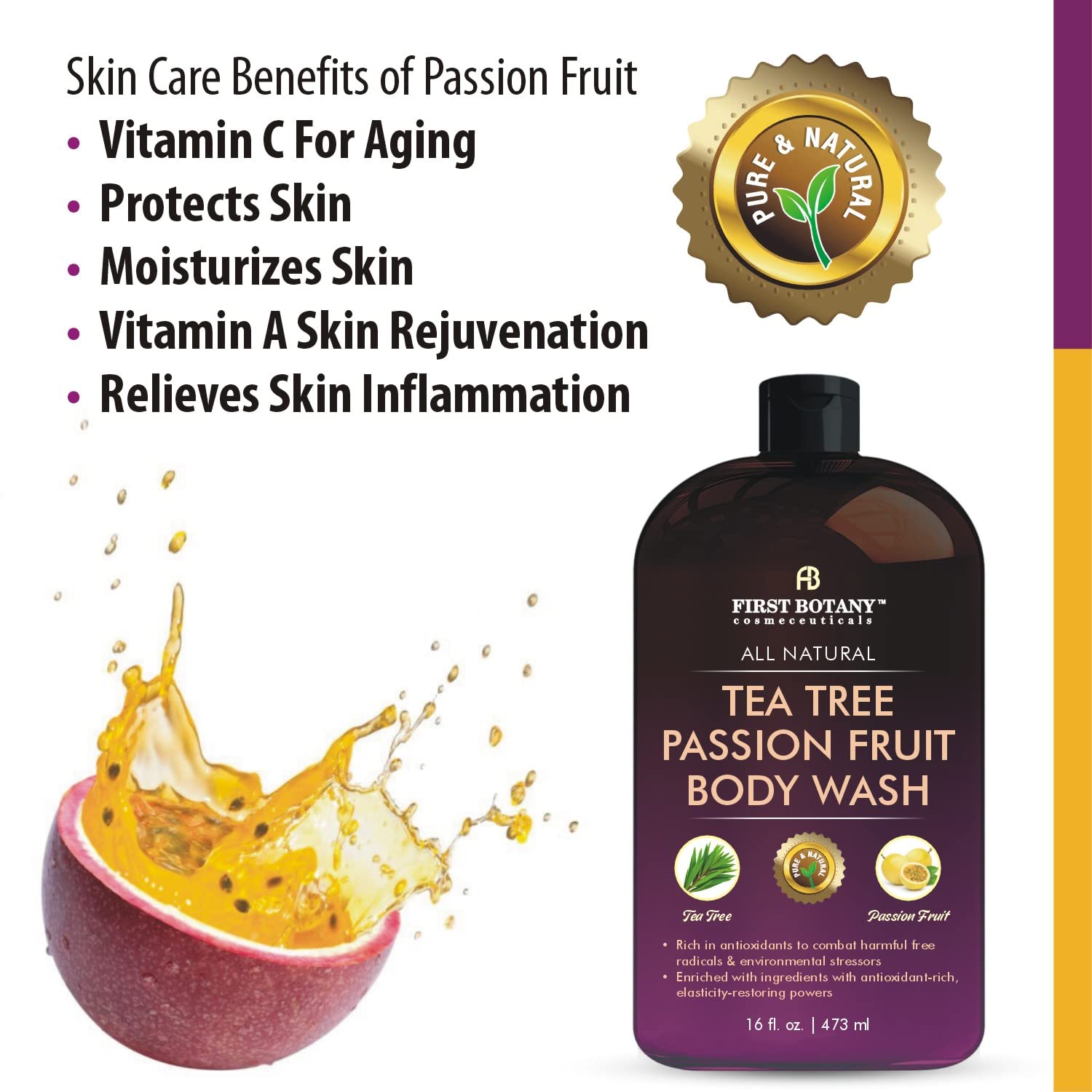 First Botany gel-douche-fruit-de-la-passion-ambiance: parfum fruité qui stimule les sens