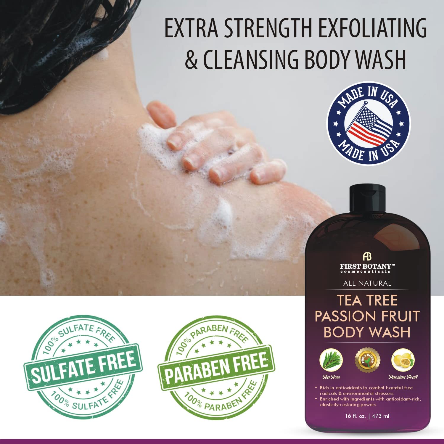 First Botany gel-douche-soin-peau-apaisement: apaise les irritations et nettoie en douceur