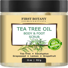 First Botany gommage pieds arbre à thé et sel – exfoliation naturelle et fraîcheur des pieds