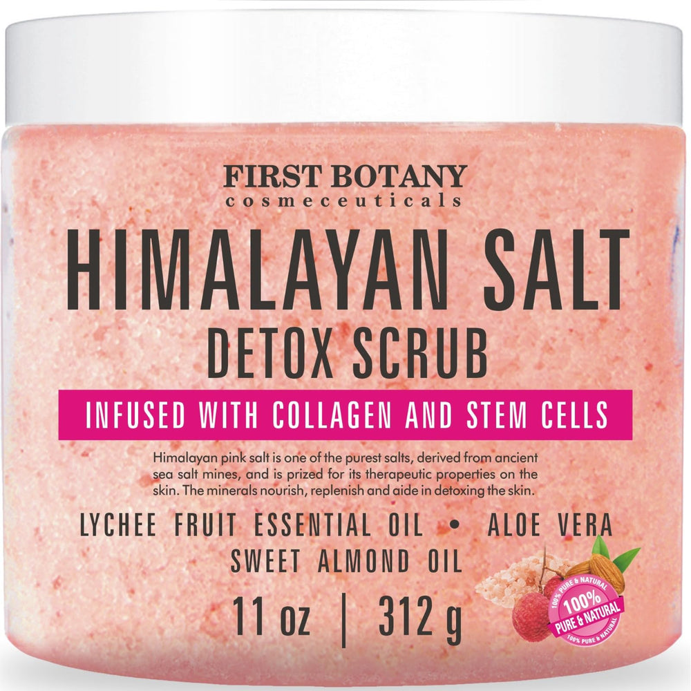First Botany gommage sel Himalaya corps: exfolie en douceur et revitalise la peau.
