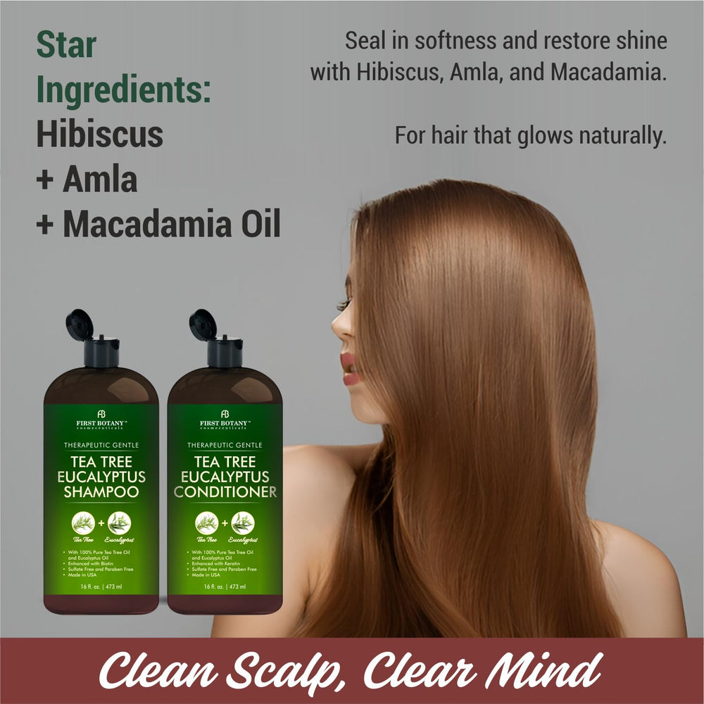 Formule sans sulfates et parabènes pour cheveux bien-être avec First Botany