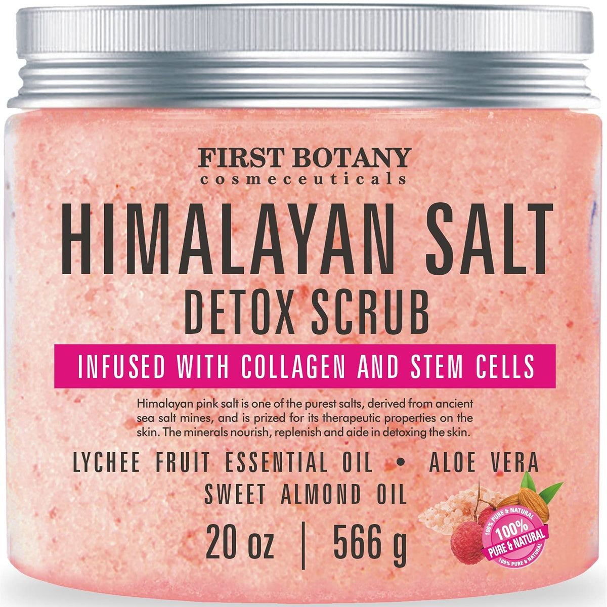 First Botany sel himalayen pour exfolier le corps et revitaliser la peau