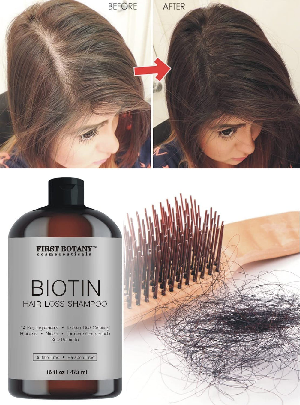 First Botany Shampoing blocage DHT — soutient la croissance avec ingrédients naturels