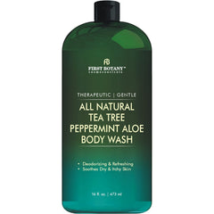 First Botany Tea Tree Mint Body Wash bottle for refreshing full-body cleanse