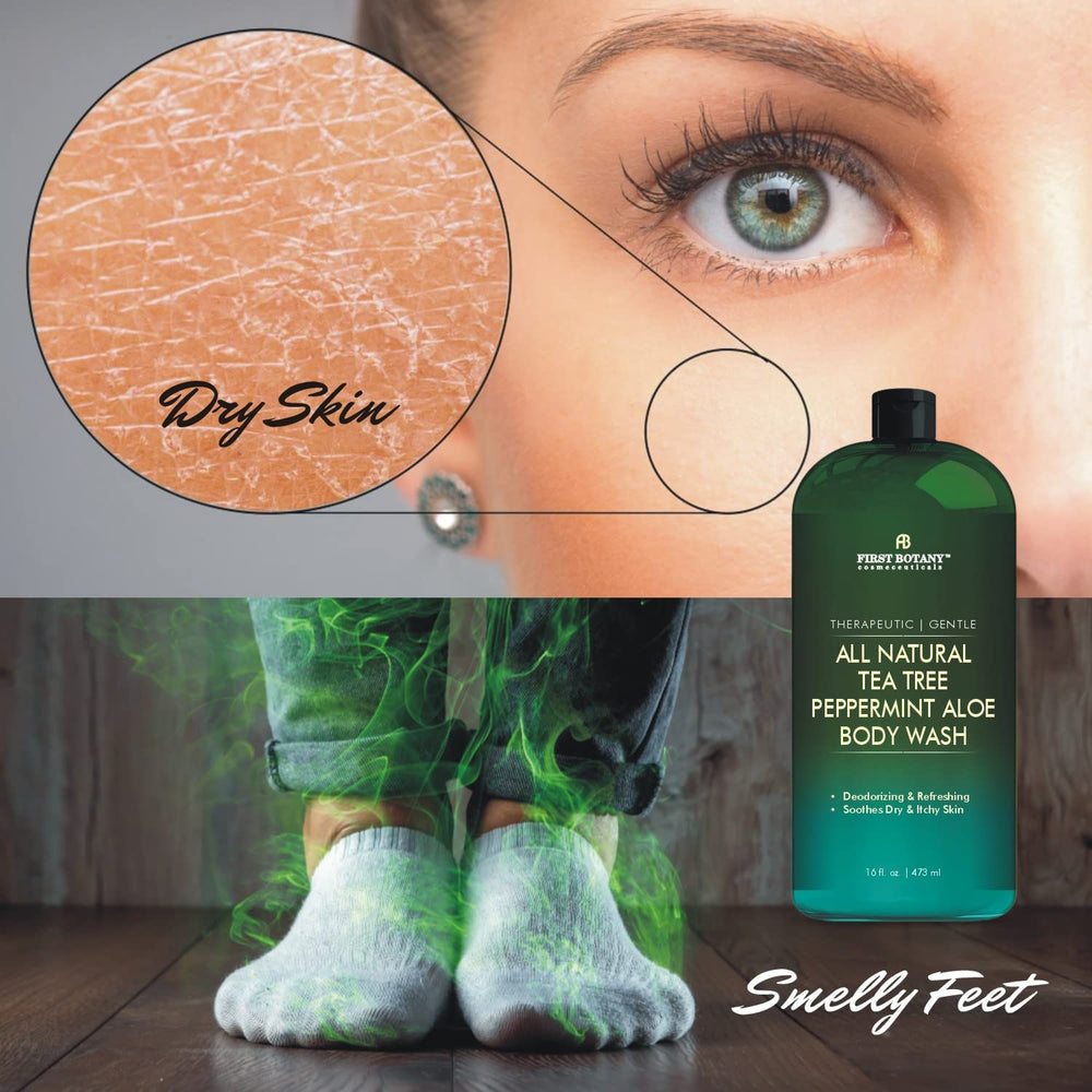 Pomegranate seed oil nourishes skin with First Botany Tea Tree Mint