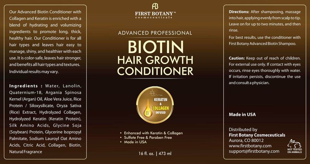 Routine matinale First Botany: usage facile et cheveux nets.