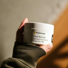 FIRST HONEY Crème réparatrice pieds — texture onctueuse pour nourrir les callosités