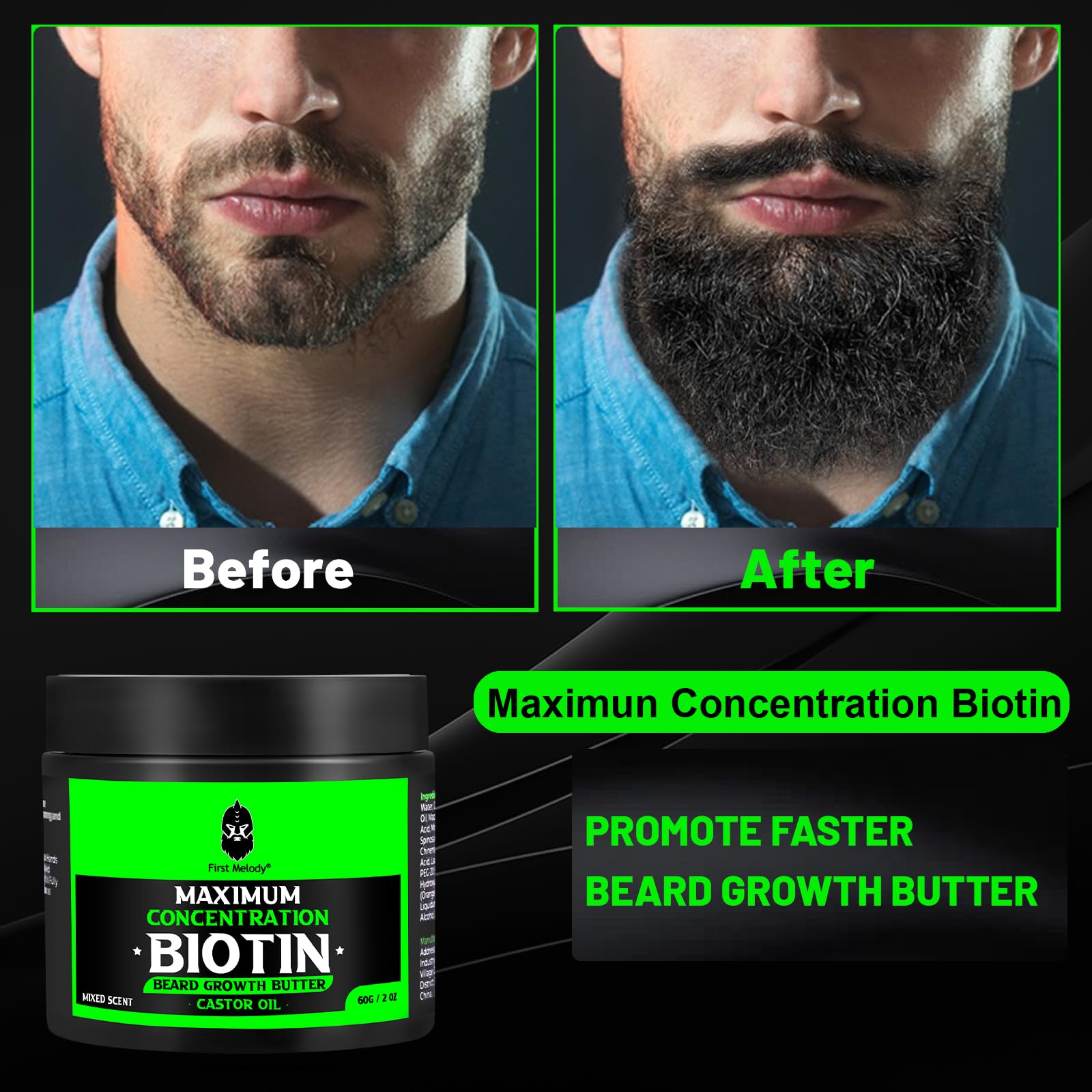 First Melody Beard Butter application sur poignet, soin ciblé