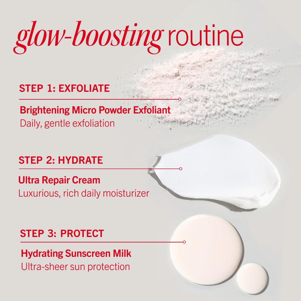First Aid Beauty routine rapide révélant l’éclat naturel et texture plus lisse