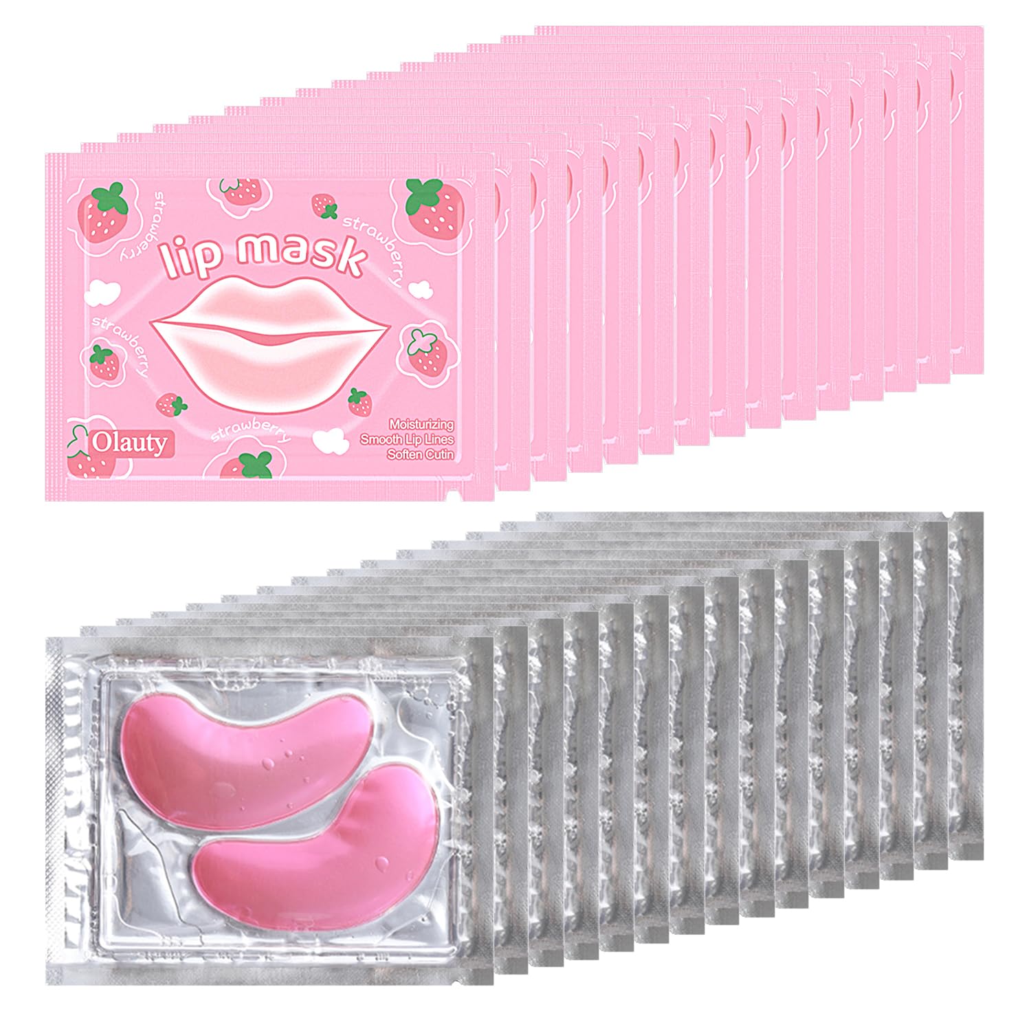 Firstfly masques yeux collagene rose, hydratation ciblée et douceur.