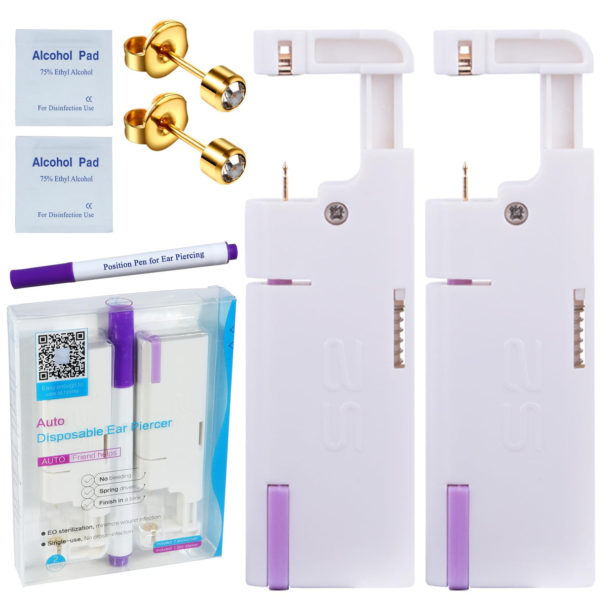 Firstomato kit percage oreille jetable, pratique et hygiénique pour usage personnel.