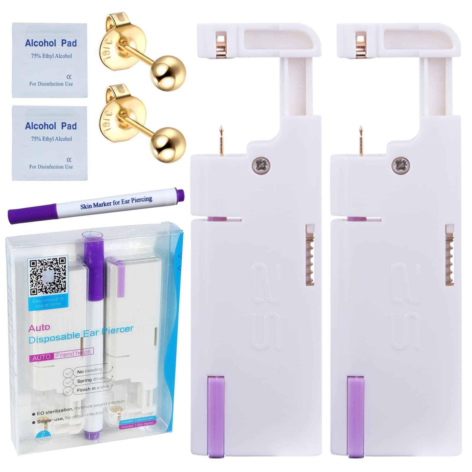 Firstomato pack piercing oreille: deux kits pratiques à domicile.