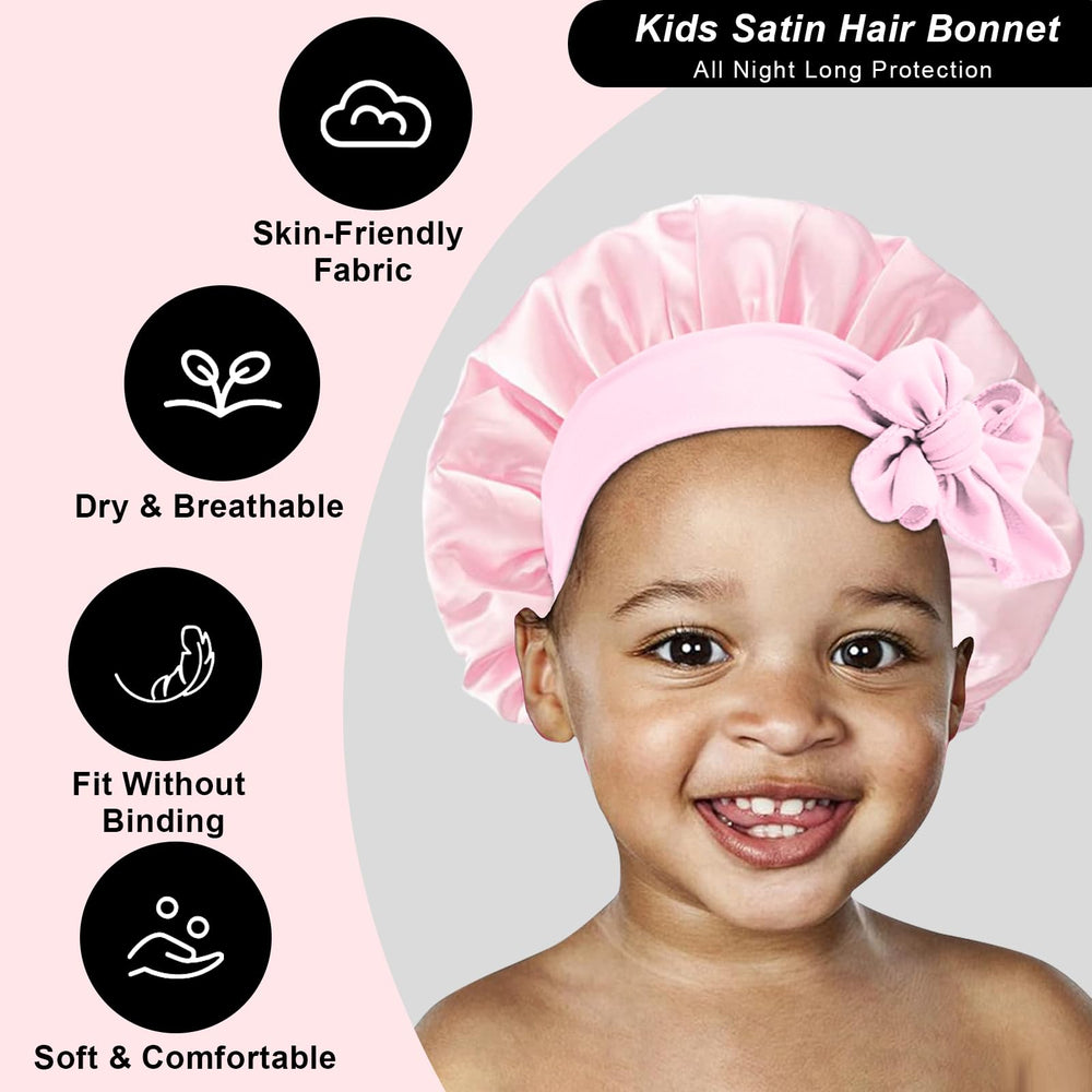FIRSTPELLA bonnet ajustable 26 cm rose, bande large pour toutes les têtes.