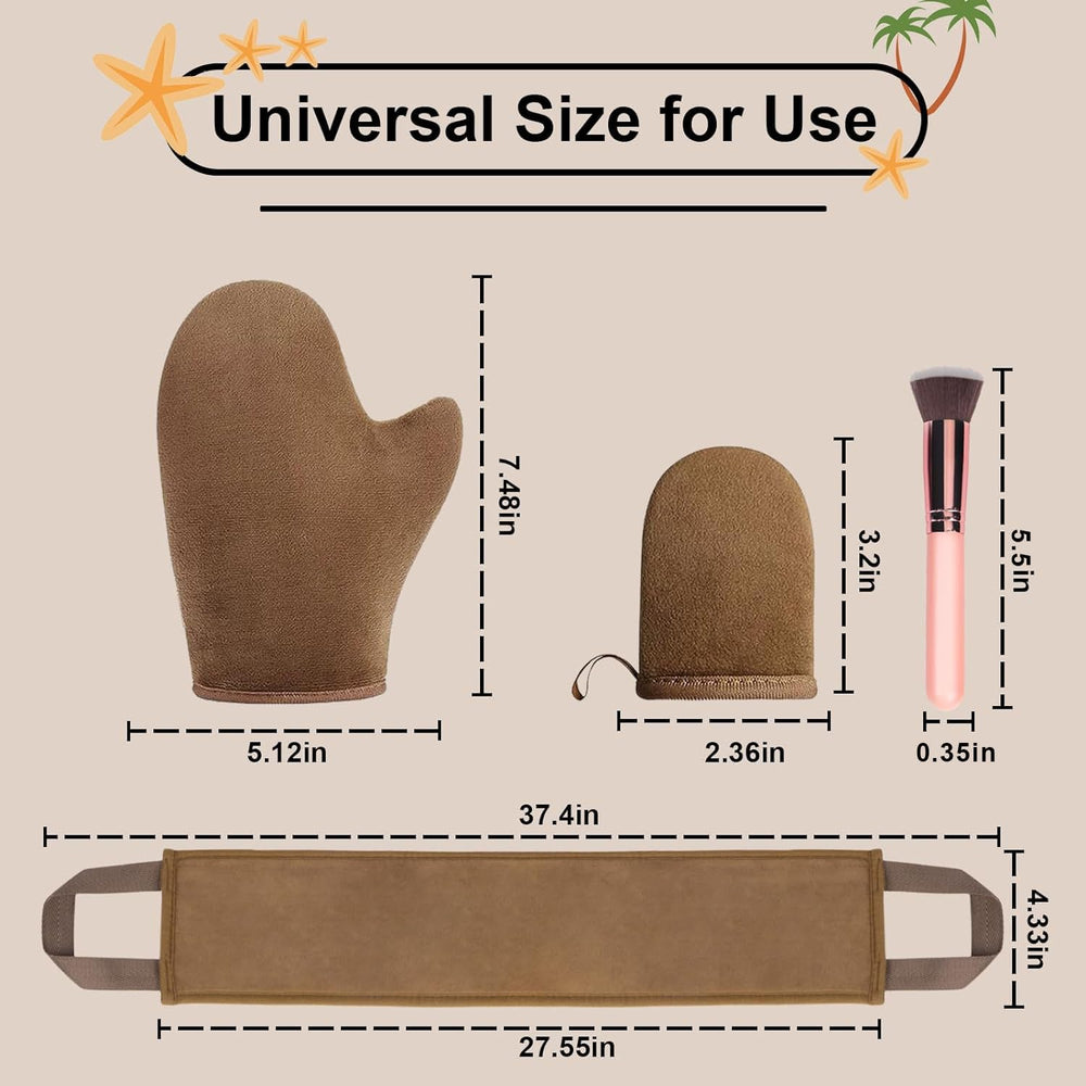 FIRSTPELLA mitaine-visage-bronzage-mini pour le visage en douceur et précision