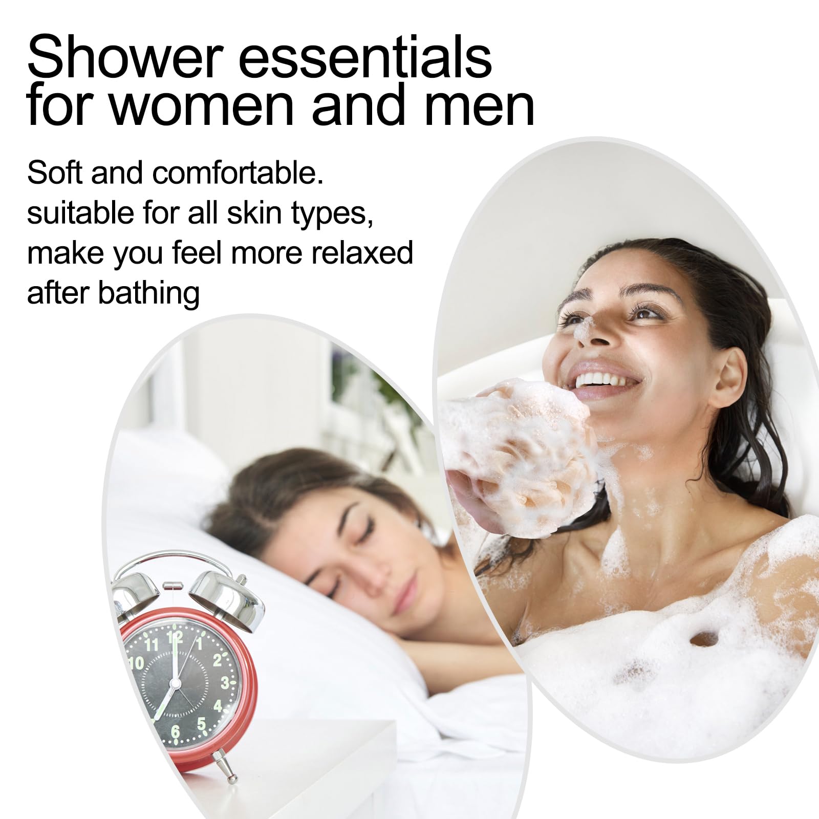 Fishent éponge-bain exfoliation douce pour éliminer saletés et impuretés.
