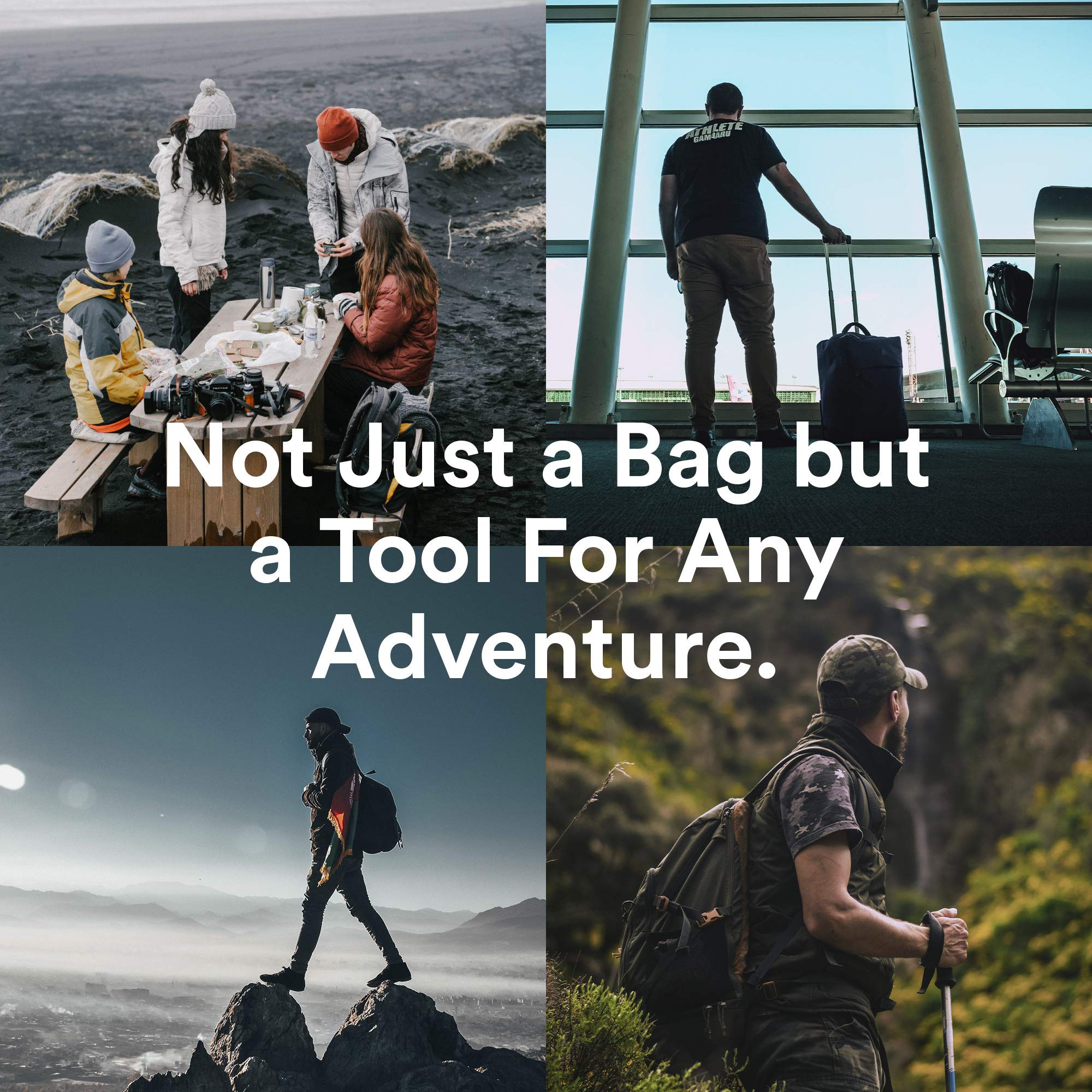 Fitdom Dopp Kit avec attache et mousqueton amovibles pour rangement personnalisé.