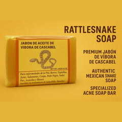 Five Brothers Products – Savon huile serpent cascabel, texture riche prête à mousser.