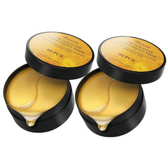 Fivewan 24k gold under-eye patches glow with cooling hydration for refreshed eyes.