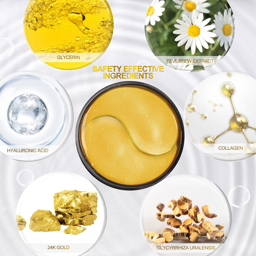 Ingrédients : collagène, or 24k et hyaluronique pour hydrater.