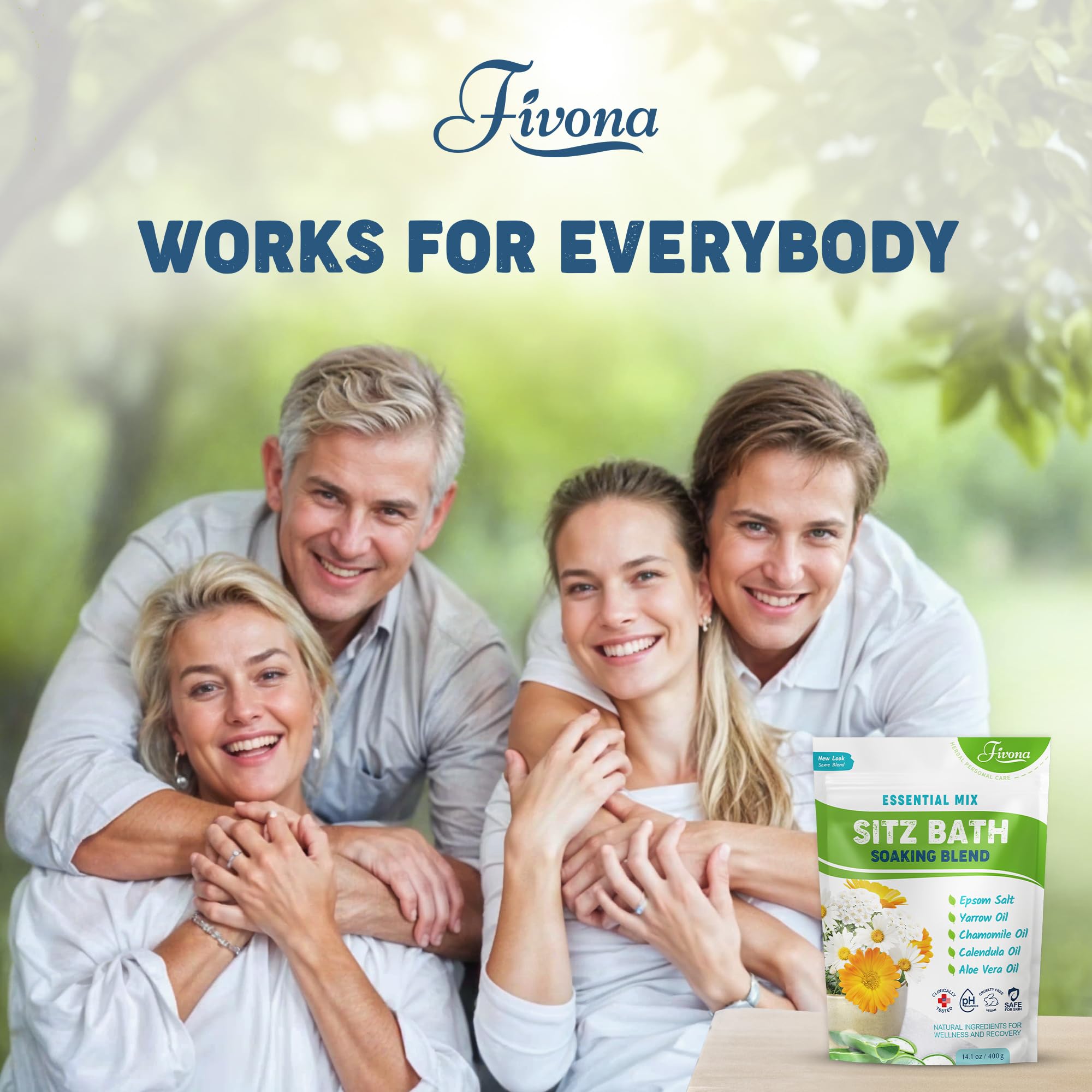 FIVONA sel bain Sitz format 14,1 oz pour environ 15 à 20 bains.