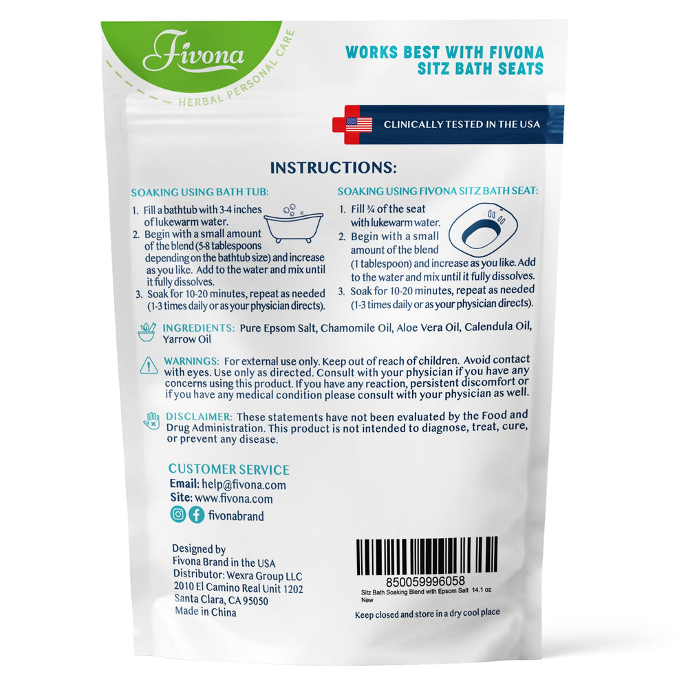 FIVONA sel bain Sitz garantie de satisfaction client.