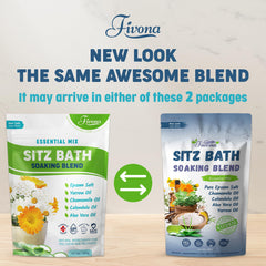 FIVONA sel bain Sitz avec huiles essentielles yarrow et camomille, confort intime.