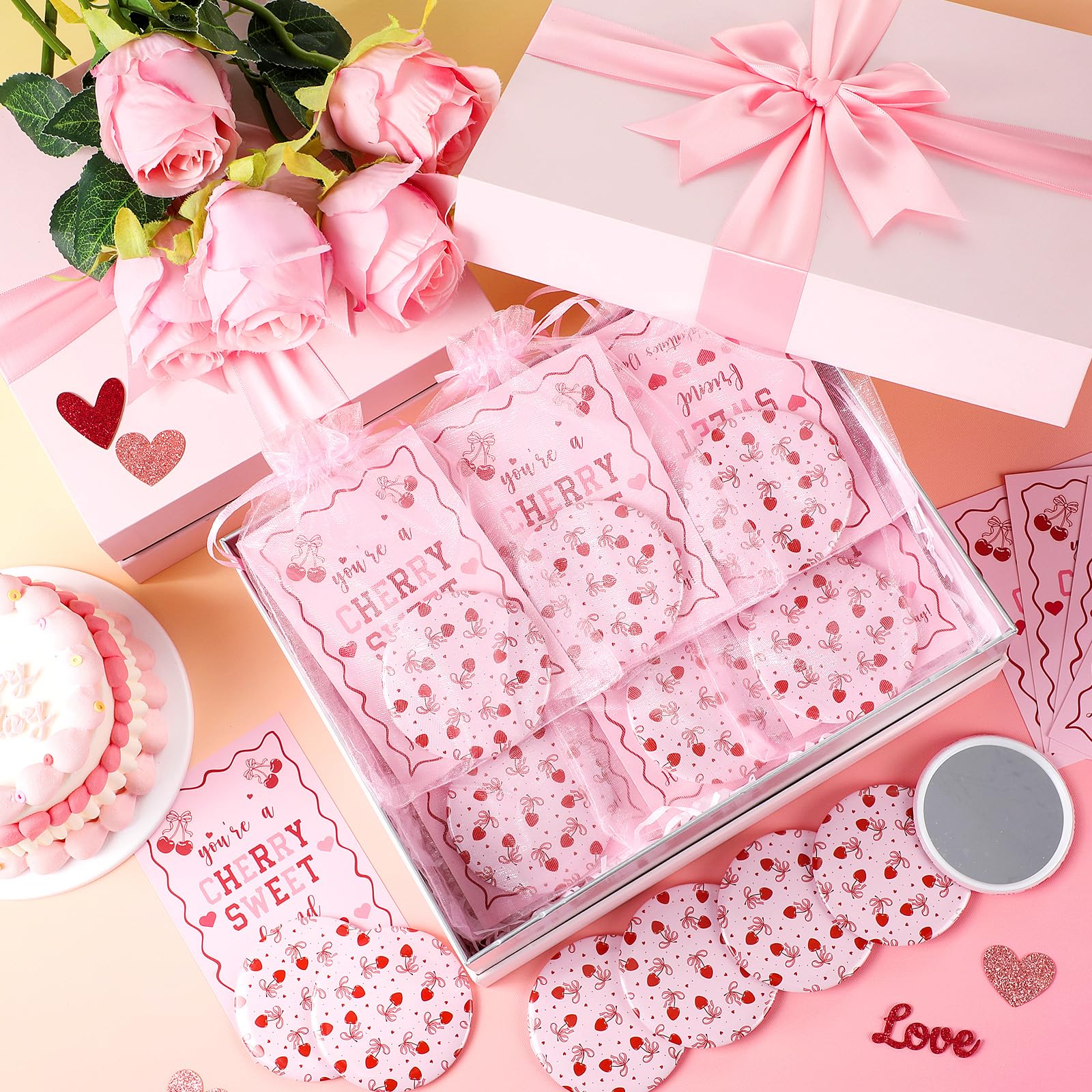 Fiwochic ensemble cadeaux Saint-Valentin Copines, prêt à partager.