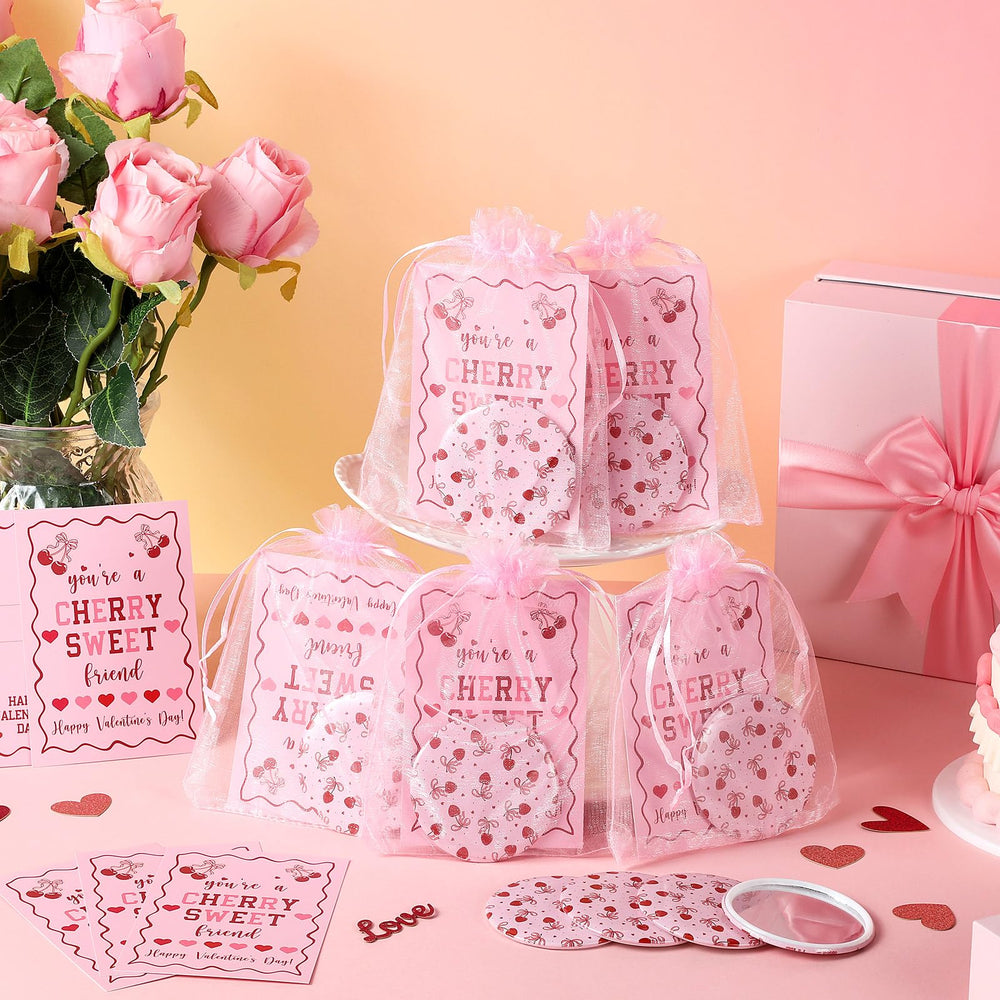 Fiwochic sac organza rose, emballage chic et réutilisable.