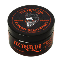 Fix Your Lid bocal pomade extrême tenue, maintien durable pour coiffage toute la journée
