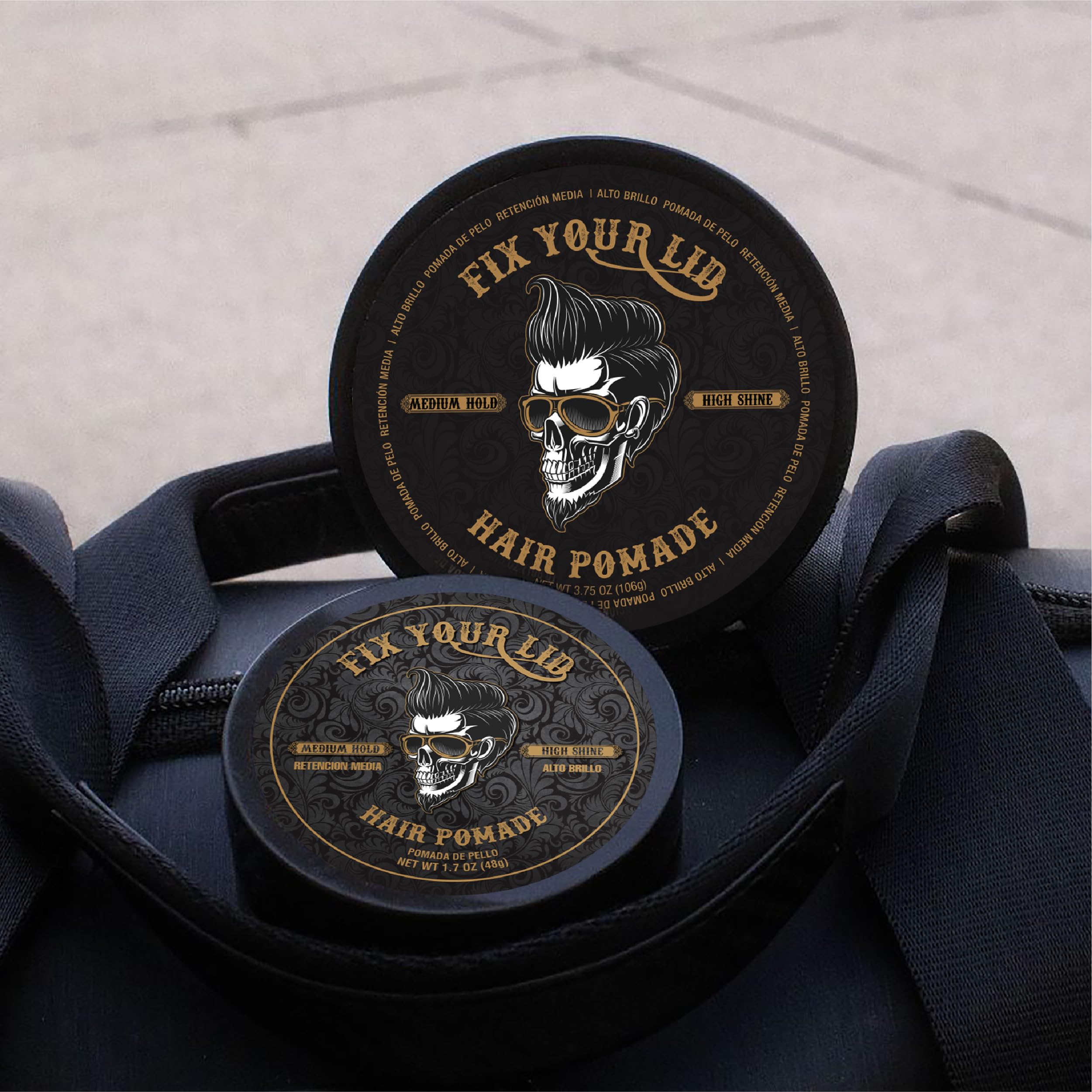 Fix Your Lid pomade: base eau pour une application légère et facile à rincer.