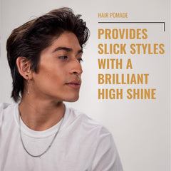 Fix Your Lid pomade: tenue moyenne et brillance pour un look soigné.