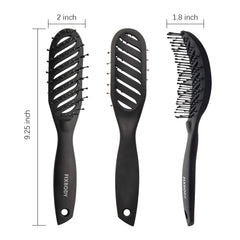 FIXBODY brosse ventilée suit les contours de la tête pour un coiffage précis.