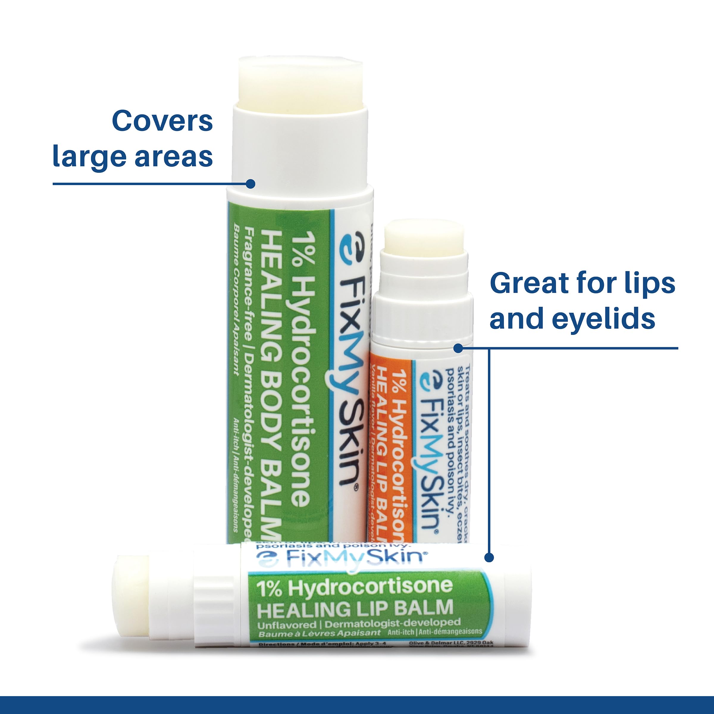 FixMySkin heat-resistant lip balm design ideal for warm climates.